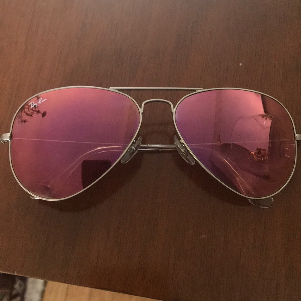 Mirrored flash aviator ray bans